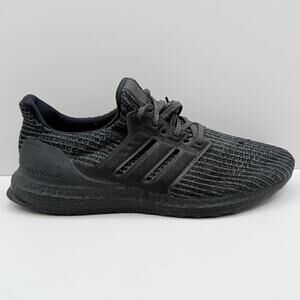 Adidas UltraBoost 4.0 Mens Size 11.5 Triple Black Lace-Up Trainer Shoes BB6171